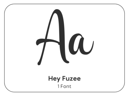 Hey Fuzee - Handwriting Font